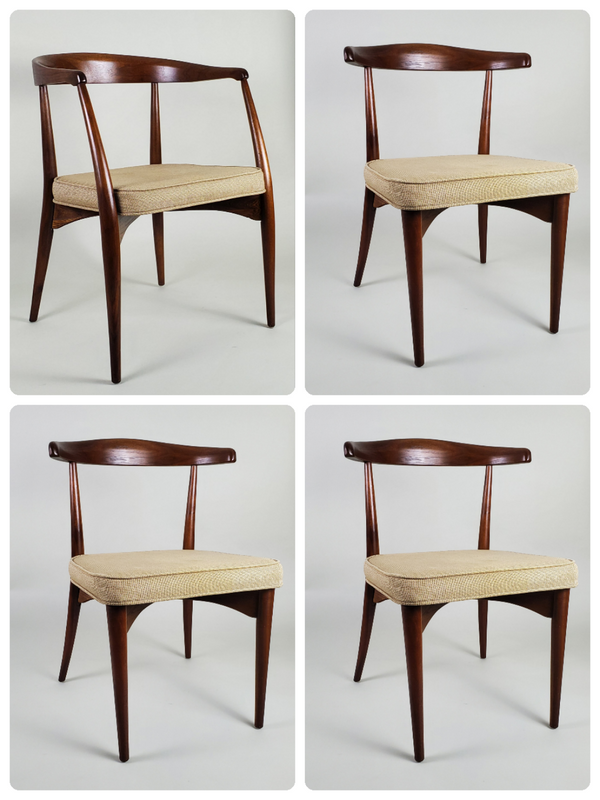 4 Set Lawrence Peabody Richardson Nemschoff  Mid Century Modern Dining Chairs