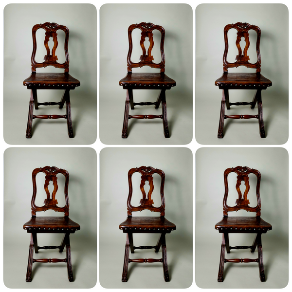 Set of 6 John III of Portugal Style chairs