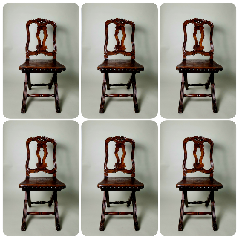 Set of 6 John III of Portugal Style chairs