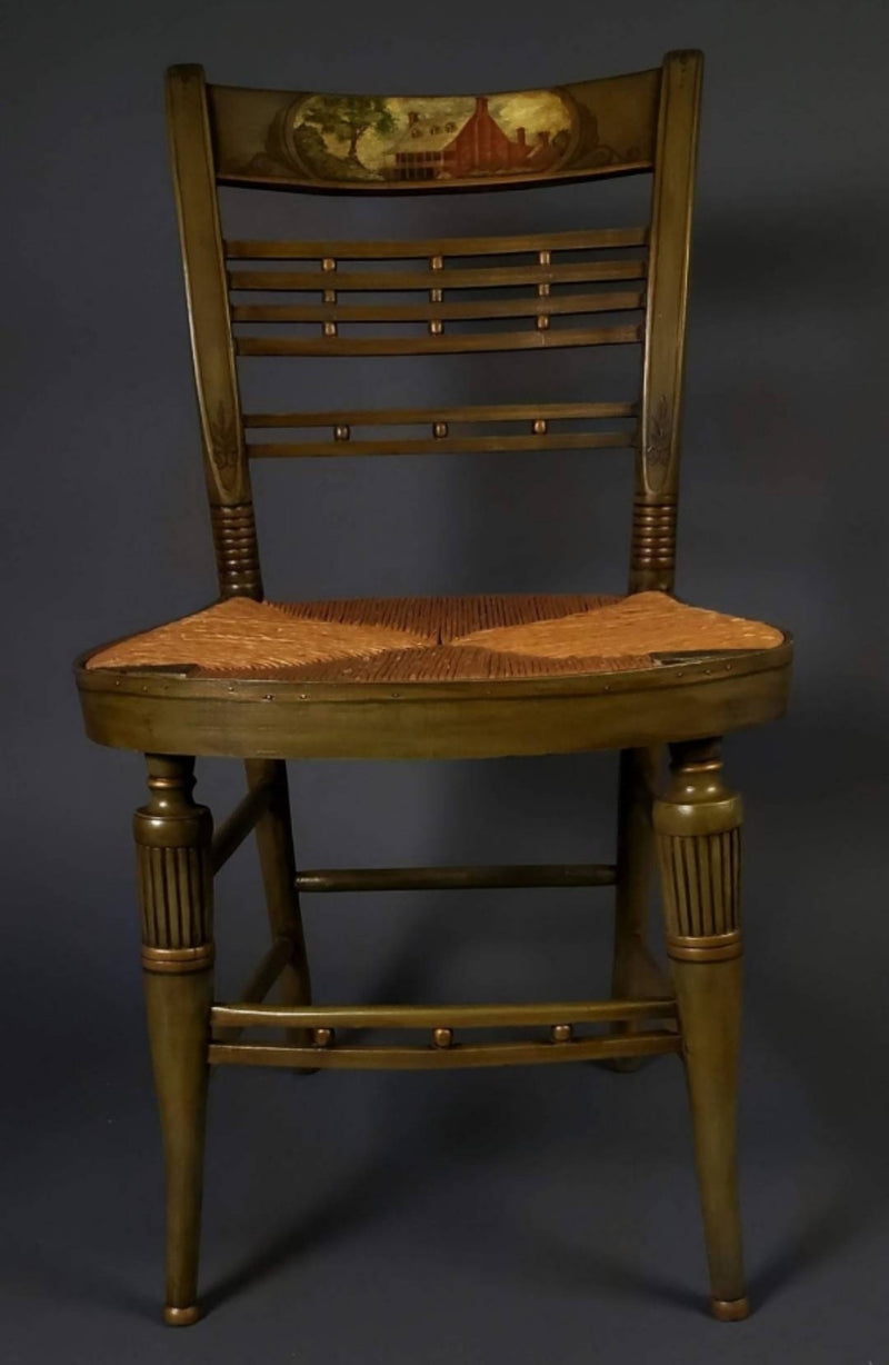 19th Century Sheraton Fancy Painted Side Chair