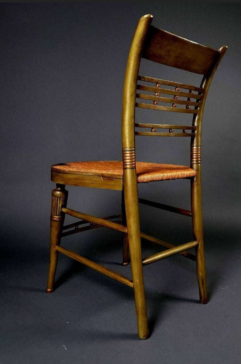 19th Century Sheraton Fancy Painted Side Chair